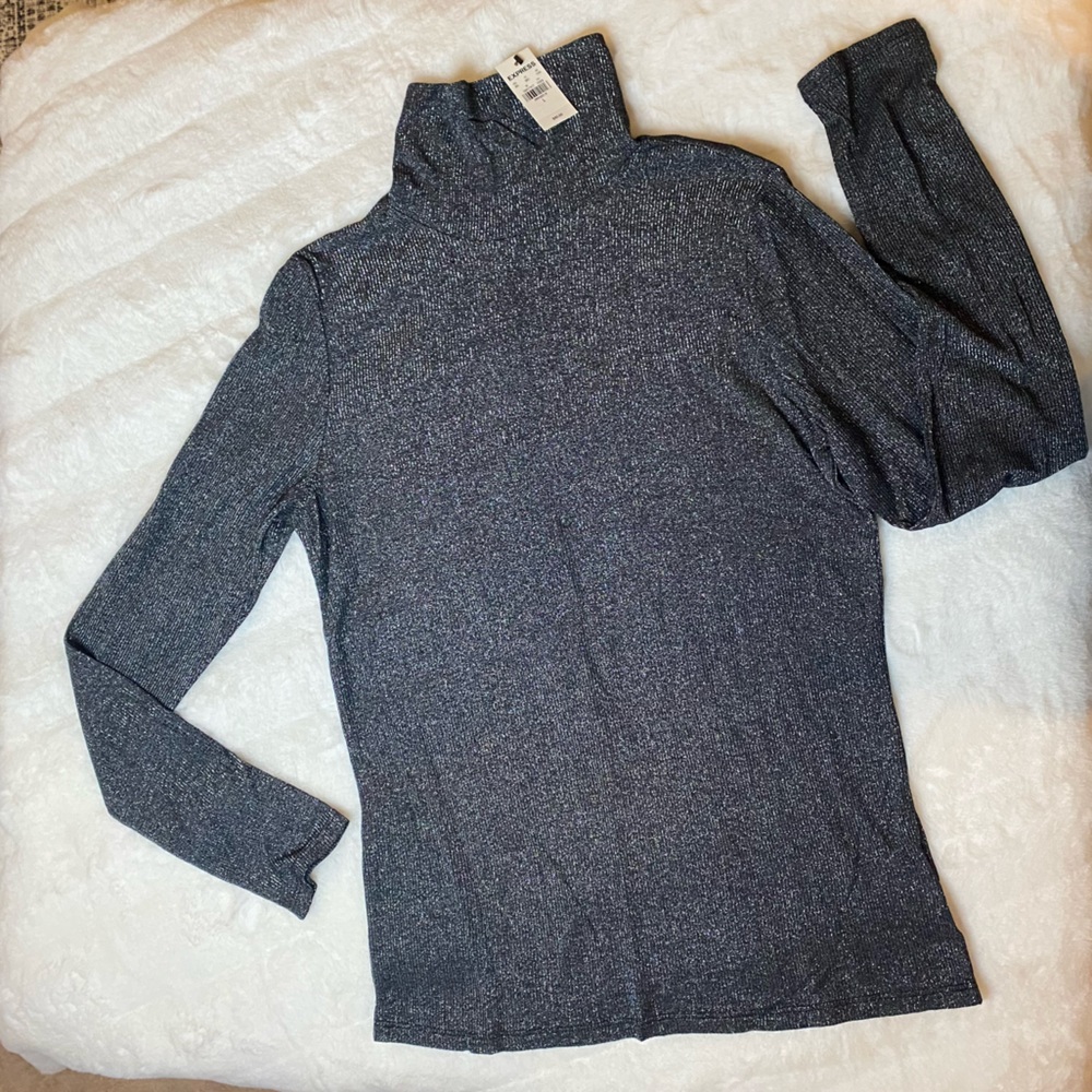Express black long sleeve turtleneck shirt